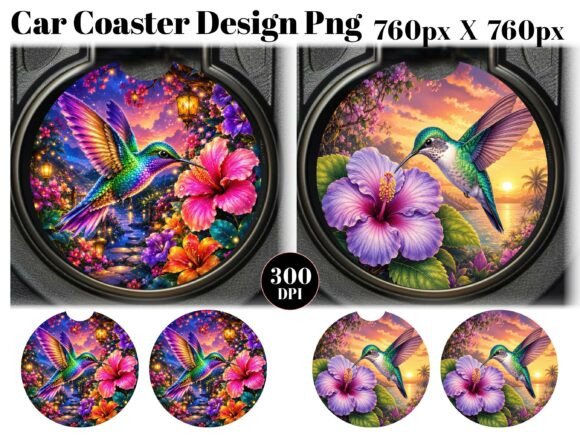 Download Cute Hummingbird Car Coaster PNG - Png Collection