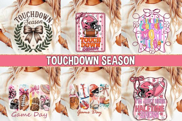 Download Touchdown Season Png Bundle Football Tee - Png Collection