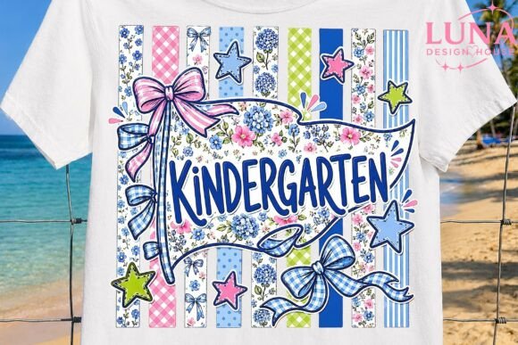Download Kindergarten Floral Bow PNG Sublimation - Png Collection