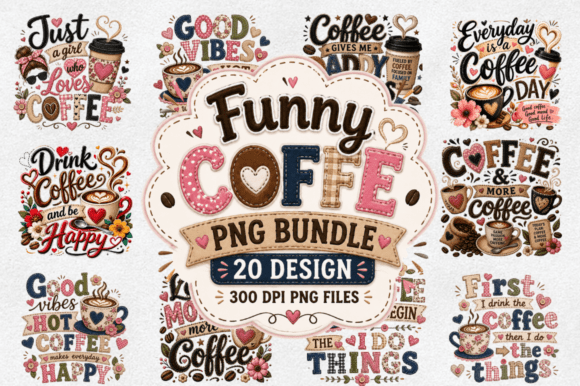 Download Coffee Sublimation PNG Designs Bundle - Png Collection