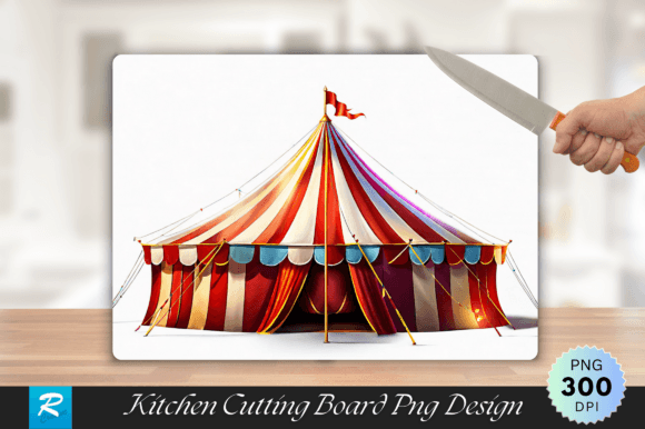 Download Circus Tent Cutting Board PNG Design - Png Collection