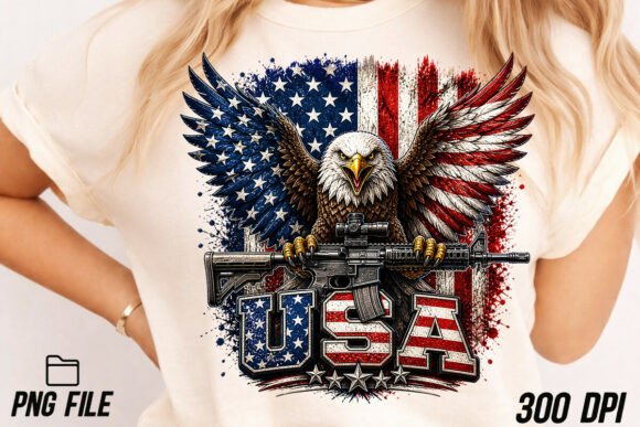 Download Eagle USA Flag Patriotic 4th of July Png - Png Collection