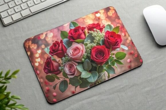 Download Rose &amp; Eucalyptus Floral PNG Mouse Pad - Png Collection
