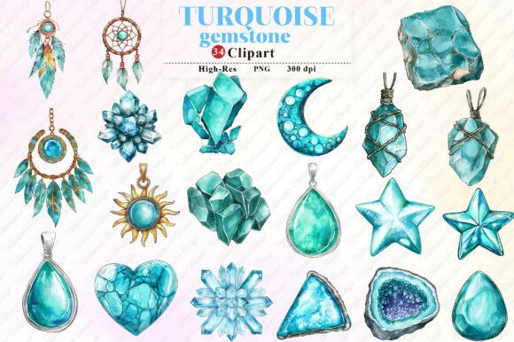 Download Turquoise Gemstone Png Clipart - Png Collection