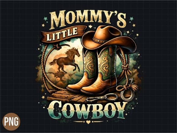Download Mommys Little Cowboy Western Design PNG - Png Collection