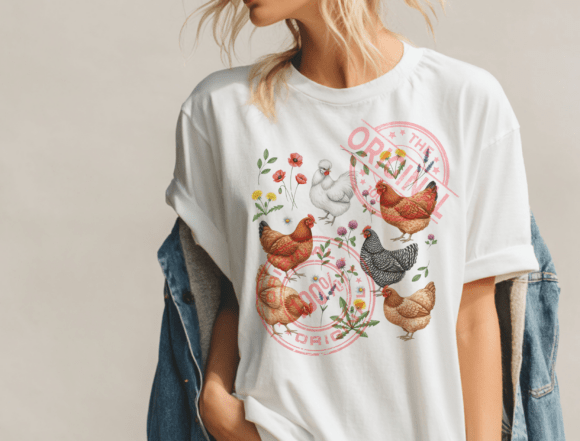 Download Watercolor Chicken Flowers PNG, Farm Hen - Png Collection