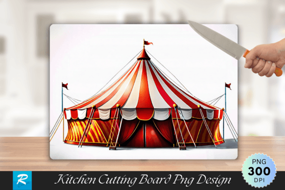 Download Circus Tent Cutting Board PNG Design - Png Collection