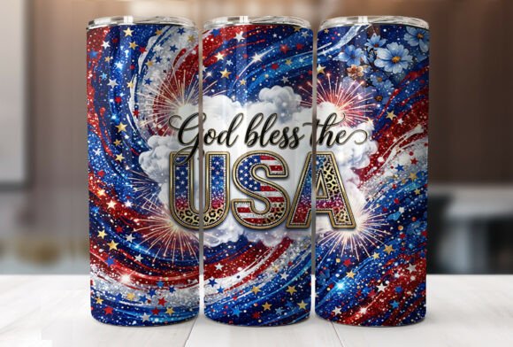 Download God Bless the USA 20oz Tumbler Wrap PNG - Png Collection