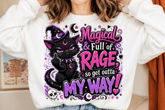 Download Magical Full of Rage Cat PNG, Goth PNG - Png Collection