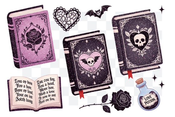 Download Gothic Books Valentine's Day PNG Clipart - Premium Resources