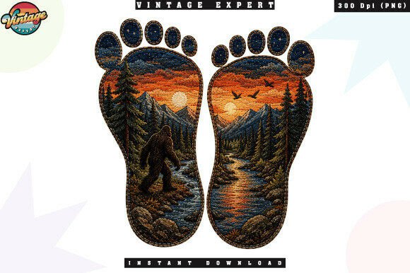 Download Bigfoot Footprint Mountain Sunset PNG - Png Collection