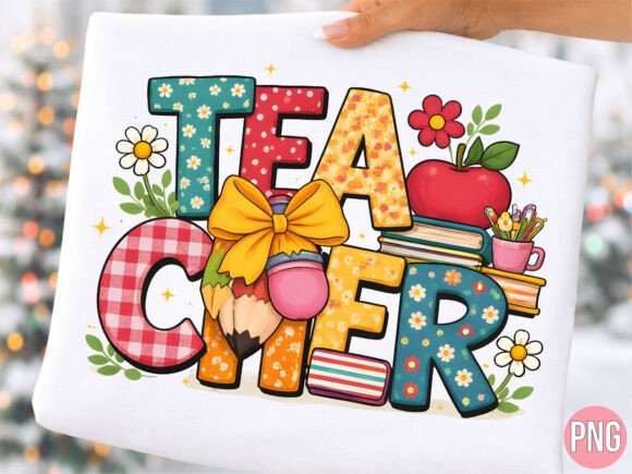 Download Floral Lettering Teacher Quote PNG SHIRT - Png Collection