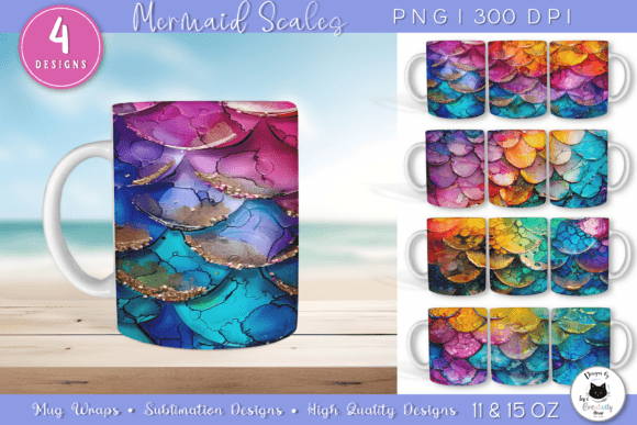 Download Mermaid Scale Mug Wraps | Mermaid PNG - Png Collection