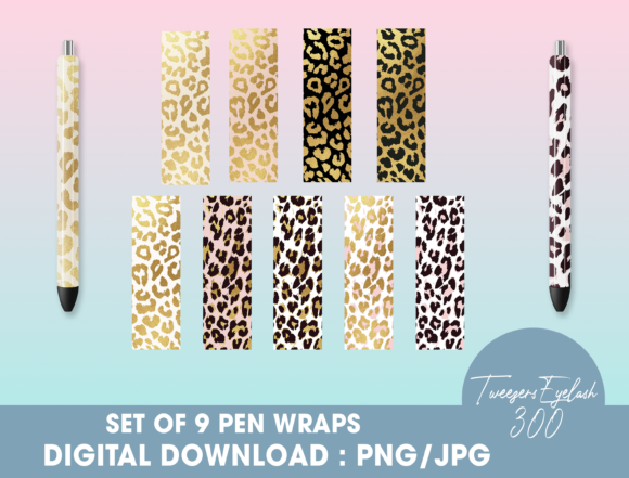 Download Gold Leopard Pen Wraps PNG - Png Collection