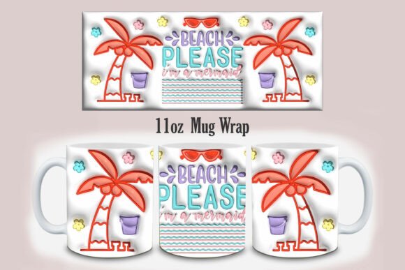 Download 3d Inflated Boho Summer Mug Design PNG - Png Collection
