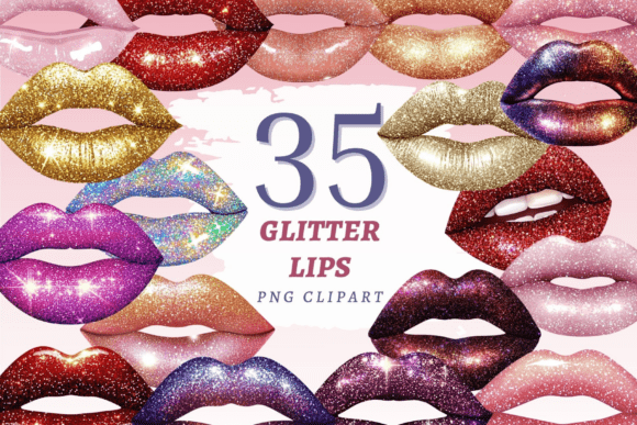Download Glitter Lips PNG Bundle - Png Collection