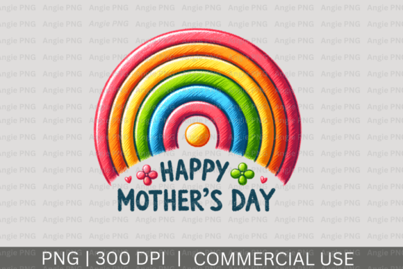 Download Happy Mother's Day Rainbow PNG Clipart - Png Collection