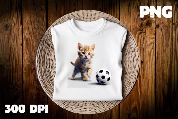 Download Cat Playing Football Clipart PNG - Png Collection