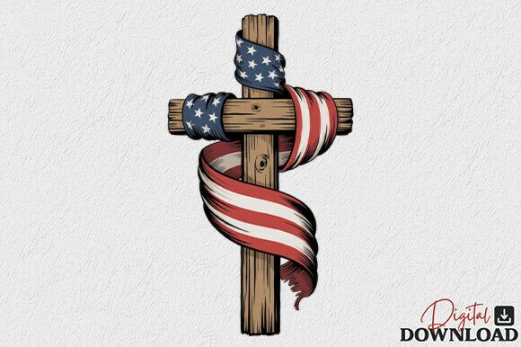 Download American Flag Cross PNG - Png Collection