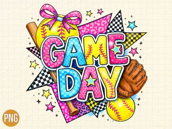 Download Game Day Softball Graffiti PNG - Png Collection