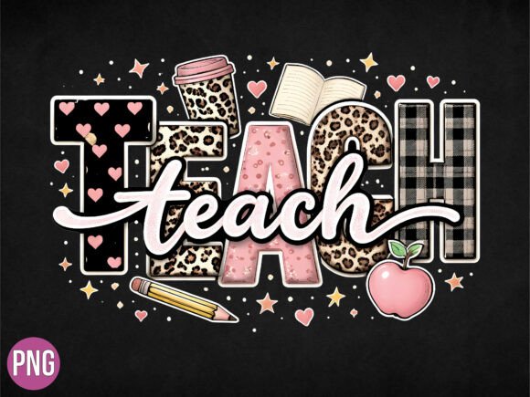 Download Leopard Teach Rainbow School Teacher PNG - Png Collection