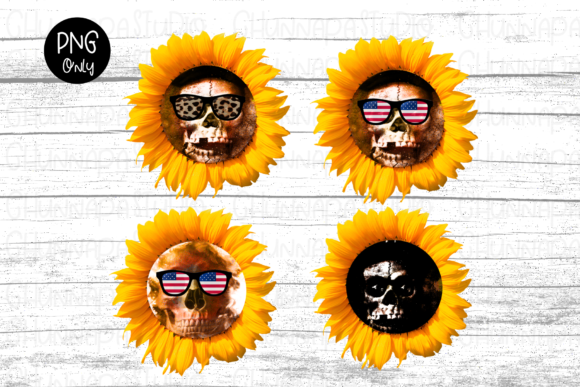 Download Mom Life Skull Sunflower Sublimation PNG - Png Collection