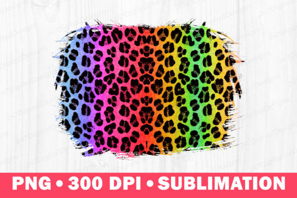 Download Colorful Cheetah Png Sublimation Splash - Png Collection
