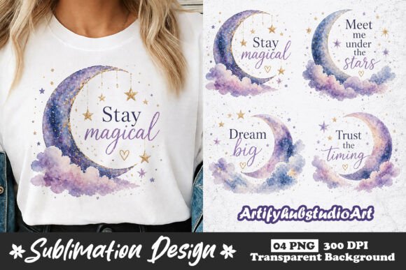Download Moon Quote Sublimation PNG Designs - Png Collection