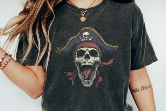 Download Screaming Pirate Skull with Red Band Png - Png Collection