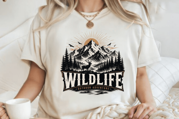 Download Vintage Wildlife Mountain Adventure PNG - Png Collection
