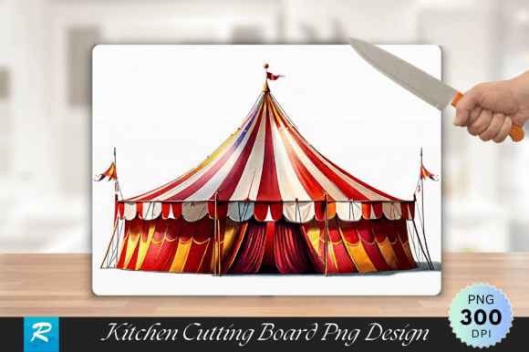 Download Circus Tent Cutting Board PNG Design - Png Collection