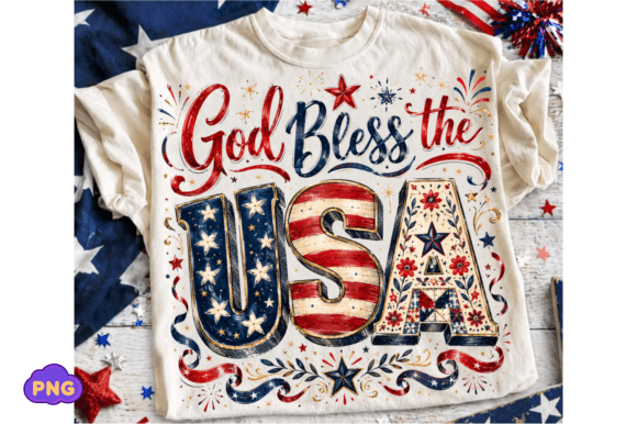 Download God Bless the USA Png, Patriotic 4th of - Png Collection