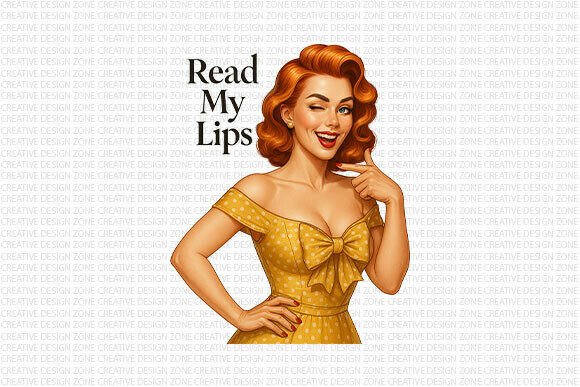 Download Retro Read My Lips PNG - Png Collection