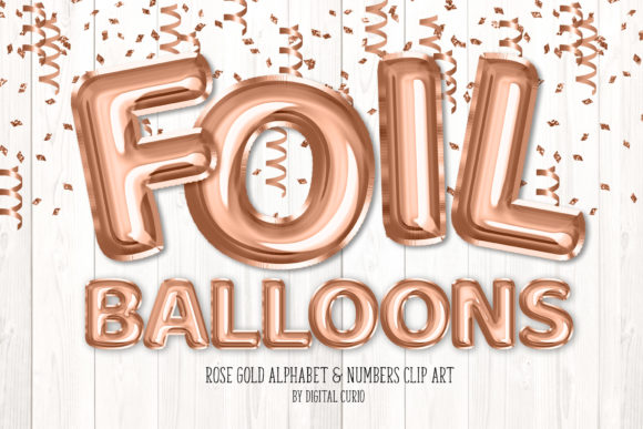 Download Rose Gold Foil Balloon Alphabet - Foil Collection