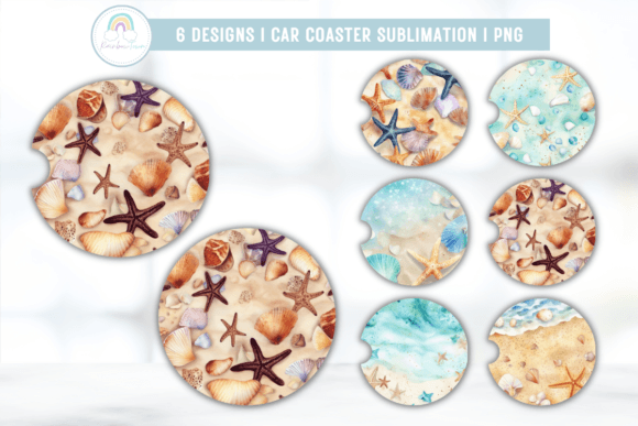 Download Beach Car Coaster Sublimation PNG - Png Collection