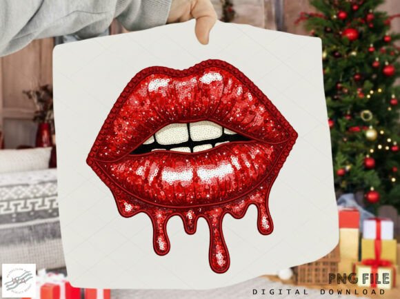 Download Valentine Day Sequin Lips PNG - Png Collection