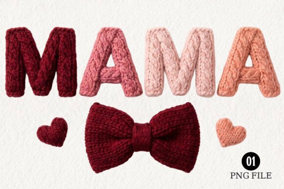 Download Faux Yarn Mama Valentine's PNG - Png Collection