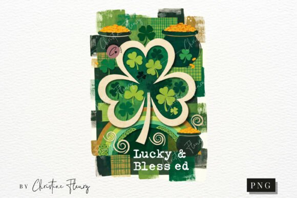 Download St Patrick's Day Lucky &amp; Blessed PNG - Png Collection