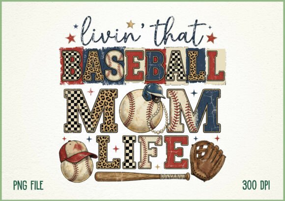 Download Livin’ That Baseball Sports Mom Life PNG - Png Collection