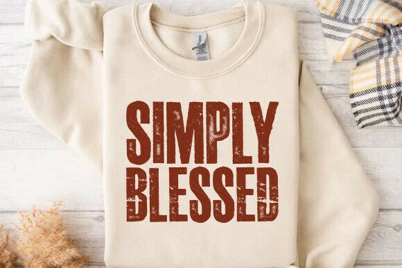Download Simply Blessed PNG, Fall Sublimation PNG - Png Collection