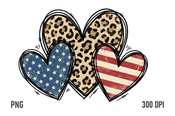Download Leopard USA Heart PNG - Png Collection