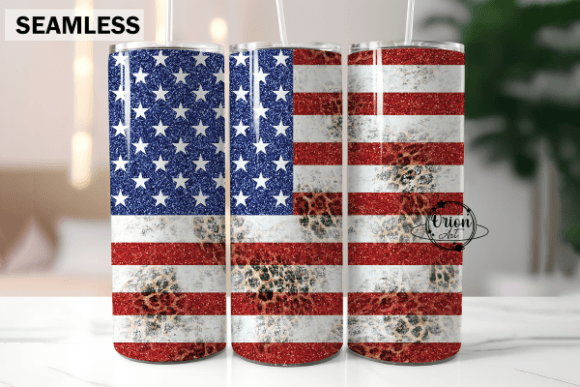 Download American Flag Glitter Tumbler Wrap PNG - Png Collection