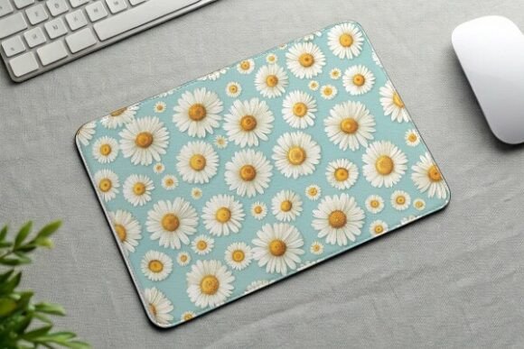Download Daisy Flowers Mouse Pad PNG Sublimation - Png Collection