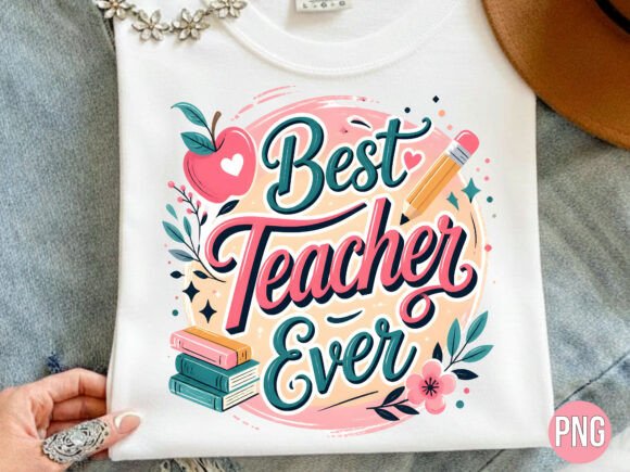 Download Best Teacher Ever Quote PNG Shirt - Png Collection