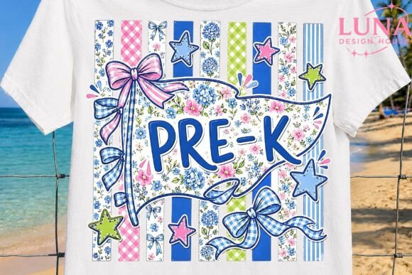 Download Pre-K Floral Bow Back to School PNG - Png Collection