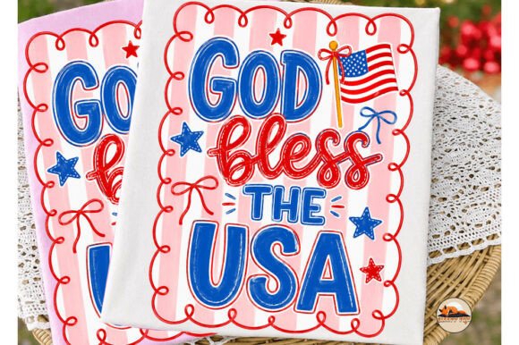Download God Bless the USA PNG Preppy 4th July - Png Collection