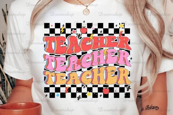 Download Retro Teacher Sublimation Designs Png - Png Collection