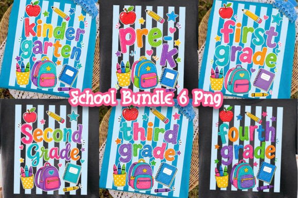 Download Back to School Grade Bundle Striped PNG - Png Collection