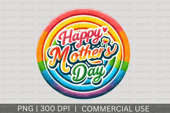 Download Happy Mother's Day Rainbow PNG Clipart - Png Collection