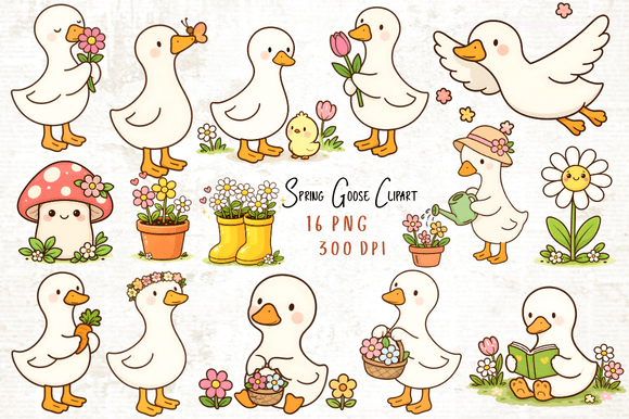 Download Spring Goose Clipart PNG - Png Collection